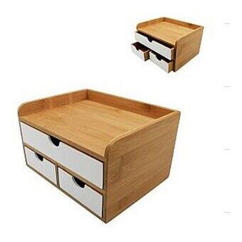 Organizer DKD Home Decor Bamboo (23,5 x 18 x 13,5 cm)