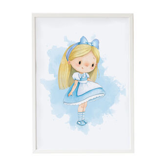 Maleri Crochetts Alice Flerfarget Tre MDF 33 x 43 x 2 cm Jente