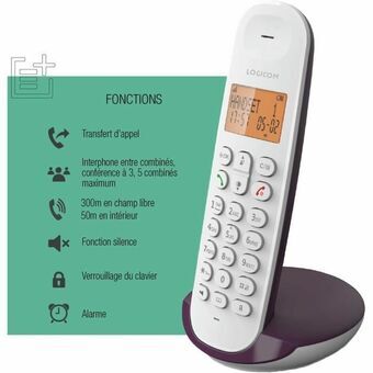 Fasttelefon Logicom DECT ILOA 150 SOLO Aubergine