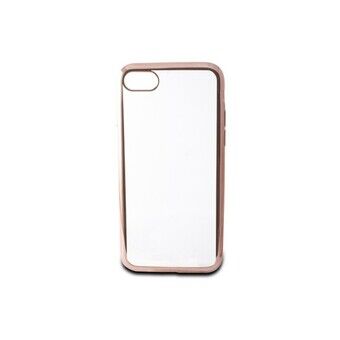 Mobildeksel Iphone 7/8 Contact Flex Metal TPU Gjennomsiktig Rosegull Metallik