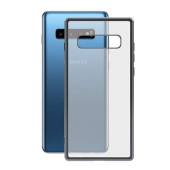 Mobildeksel Samsung Galaxy S10 KSIX Flex Metal TPU Gjennomsiktig Grå Metallik