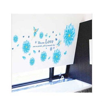 TipTop Wallstickers Blå Blomster Design