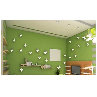 TipTop Wallstickers Dekaler Wall Stickers 5,5x8x10cm (Hvit B)