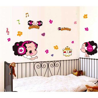 TipTop Wallstickers Dazed Doll Transparent