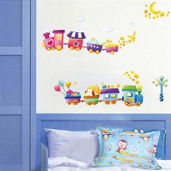 TipTop Wallstickers Cute Cartoon Train Design