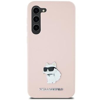 Karl Lagerfeld KLHCS23LSMHCNPP S23 Ultra S918 rosa/skjerm Silicone Choupette Metal Pin