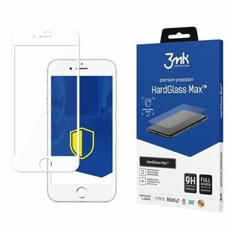 3MK HardGlass Max iPhone 7 hvit, FullScreen Glass