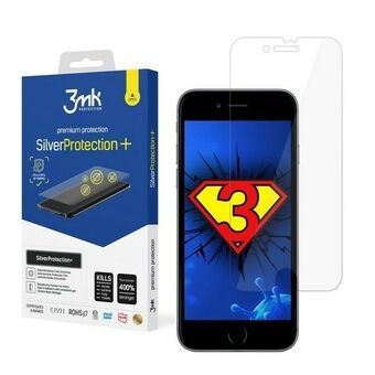 3MK Silver Protect+ iPhone 7/8/SE 2020 / SE 2022 Folia Antimikrobiell montert vått