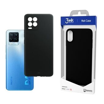 3MK Matt-etui til Realme 8 Pro, svart/svart