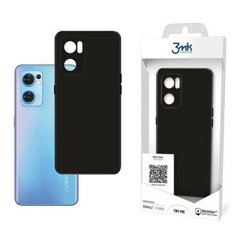 3MK Matt-etui for Oppo Reno 7 SE 5G, svart