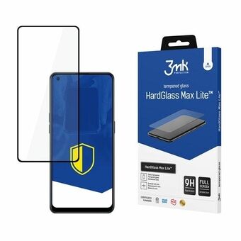 3MK HardGlass Max Lite for OPPO Reno 7 Lite 5G, svart/svart