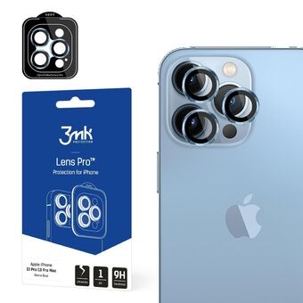 3MK Lens Protection Pro for iPhone 13 Pro / 13 Pro Max, blå/sierra blue, objektivbeskyttelse med monteringsramme 1 stk.