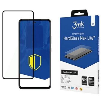 3MK HardGlass Max Lite for Motorola Moto G72 i fargen svart, FullScreen Glass Lite.