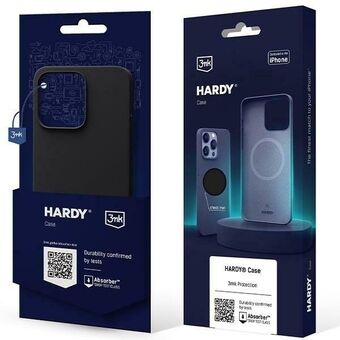 3MK Hardy-etui iPhone 15 / 14 / 13 6.1" grafitt/mørk grå MagSafe