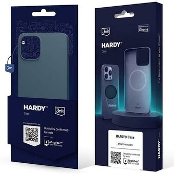 3MK Hardy-etui iPhone 15 Pro 6.1" i fargen blå kongeblått, med MagSafe.