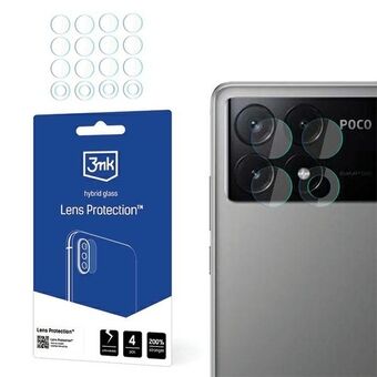 3MK Lens Protect Poco M6 Pro 4G Linsebeskyttelse for kameraobjektiv 4 stk.