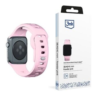 3MK silikonklokkestropp rosa/pudderrosa for Apple Watch 38/40/41mm