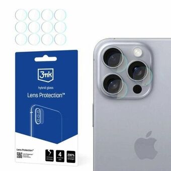 3MK Lens Protect iPhone 16 Pro 6,3"  Linsebeskytter for kamera 4 stk