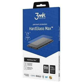 3MK HardGlass Max Sam S24 FE S721 svart/black, Fullscreen Glass