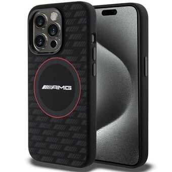 AMG AMHMP15X23SMRK iPhone 15 Pro Max 6,7" svart/czarny hardcase silikon karbonmønster MagSafe