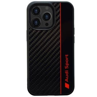 Audi Karbonfiber Stripe iPhone 13 Pro / 13 6.1" svart/black hardcase AUS-TPUPCIP13P-R8/D1-BK