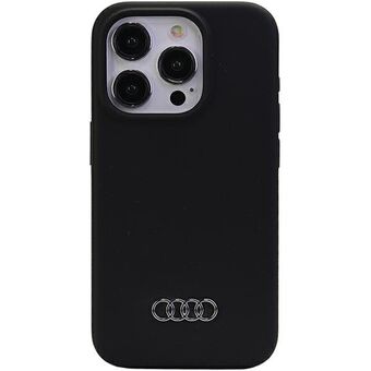 Audi Silikondeksel iPhone 15 Pro 6.1" svart/hardcase AU-LSRIP15P-Q3/D1-BK.