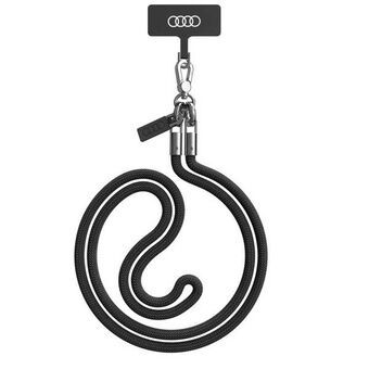 Audi universell telefonstropp 120cm 6mm crossbody svart/black AU-CBL8-R8/D1-BK