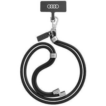 Audi universell reim til telefon 120cm 6mm crossbody svart/black AU-CBL6-R8/D1-BK