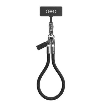 Audi universal snor til telefon 28cm 8mm svart/sort AU-HSL8-R8/D1-BK