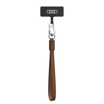 Audi universell telefonsnor 28cm 10mm Skinn brun/brun AU-HSLSL-GT/D1-BN