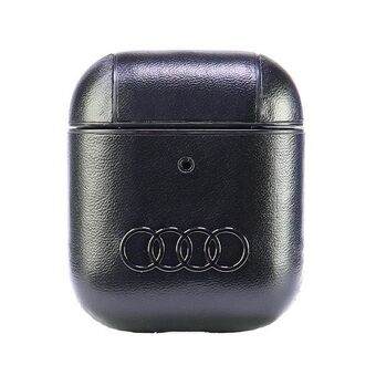 Audi Skinn Stort Logo AirPods 1/2 deksel   czarny/svart AU-AP-GT/D3-BK