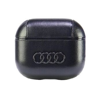 Audi Lær stort logo AirPods 3 deksel sort/black AU-AP3-GT/D3-BK