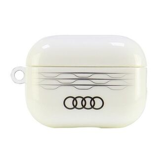 Audi IML Geometrisk Mønster AirPods Pro 2 deksel hvit/white AU-IMLAPP2-A6/D3-WE