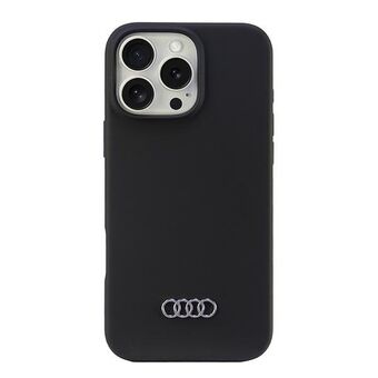 Audi Silikondeksel iPhone 16 Pro Max 6,9" svart/sort hardcase AU-LSRIP16PM-Q3/D1-BK