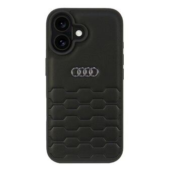 Audi Syntetisk Skinn iPhone 16 6.1" svart/czarny hardcase AU-TPUPCIP16-GT/D2-BK