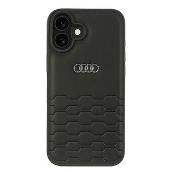 Audi syntetisk lær iPhone 16 Plus 6.7" svart/black hardcase AU-TPUPCIP16M-GT/D2-BK