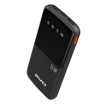 AWEI PowerBank P10K 10000 mAh 22.5W svart/black