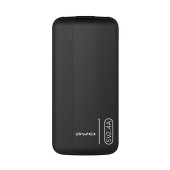 AWEI PowerBank P20K 10000mAh svart/svart