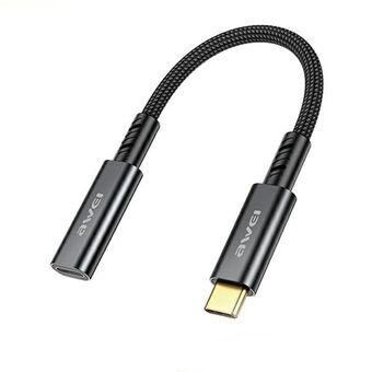 AWEI Adapter CL-216T Lightning/USB-C svart/svart