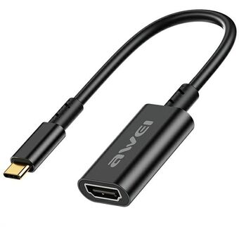 AWEI Adapter CL-217T USB-C/HDMI svart 4k@30Hz