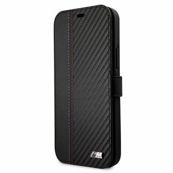 Etui BMW BMFLBKP12SMCARBK iPhone 12 mini 5,4" czarny/svart bok M Collection PU Carbon Stripe