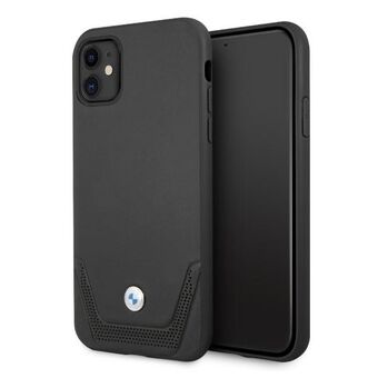 Veske BMW iPhone 11 / iPhone XR Svart / Svart Hardcase Skinn Perforert