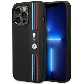 Etui BMW BMHCP14L22PPMK for iPhone 14 Pro 6,1" svart/svart Tricolor M Collection