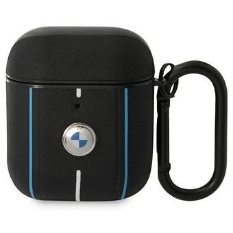 BMW BMA222RVSK AirPods 1/2 deksel svart/svart Lær Fargelinjer