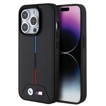 BMW BMHMP15L22PVTK iPhone 15 Pro 6.1" svart hardcase Quilted Tricolor MagSafe