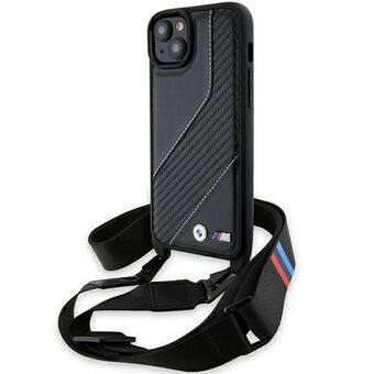 BMW BMHCP15S23PSCCK iPhone 15 / 14 / 13 sort hardcase M Edition Carbon Stripe & Strap