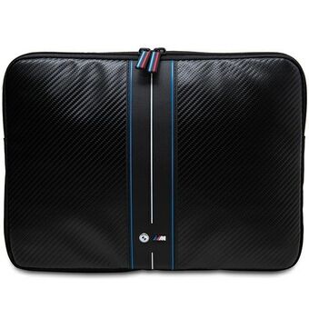 BMW Sleeve BMCS14COMSCAKL 14" czarny / svart Carbon Blue Stripes