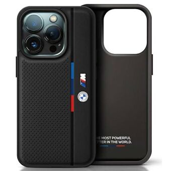 BMW BMHCP16S23PUPVK iPhone 16 6,1" svart/svart hardcase M Perforated Tricolor Detail Line