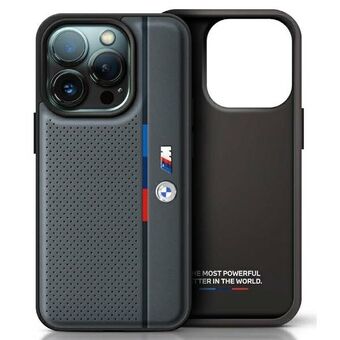 BMW BMHCP16S23PUPVA iPhone 16 6,1" antrasitt/antrasitt hardcase M Perforated Tricolor Detail Line