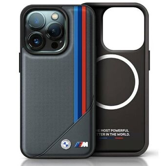 BMW BMHMP16X23PUTRA iPhone 16 Pro Max 6,9" antrasitt/antrasitt hardcase M Meshed Tricolor Stripes MagSafe